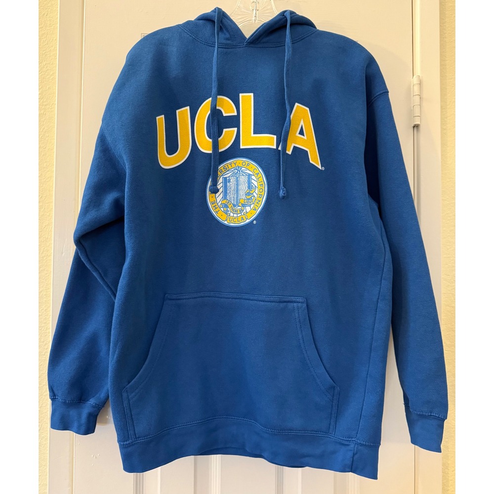 UCLA Bruins Pullover Hoodie Blue Yellow Collegiate Sweatshirt Medium